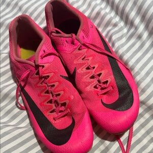 Nike Women's Vibrant Pink and Black Athletic Shoes